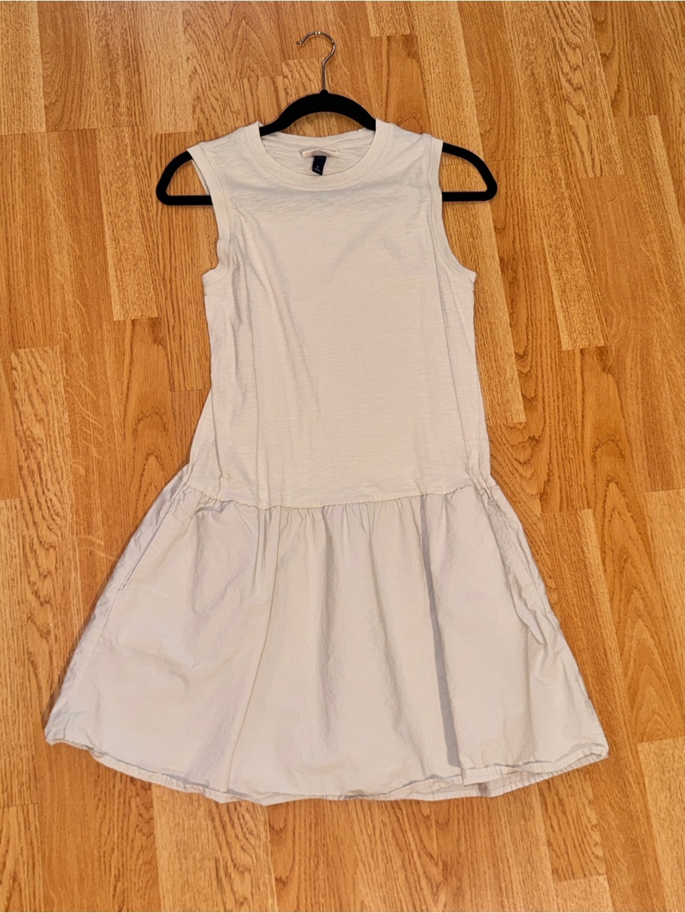 NWOT Universal Thread Women’s Cream Colored Sleeveless Drop-Waist Mini Dress- xs